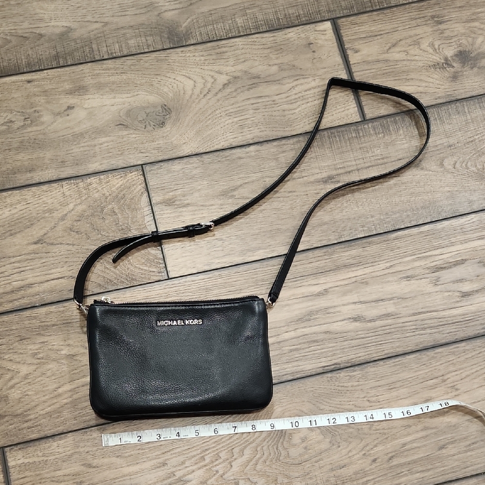 Michael Kors Black Leather Shoulder Bag